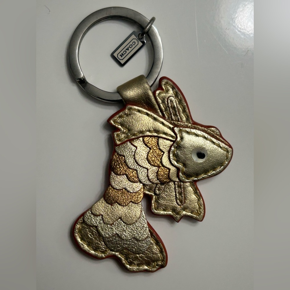 Rare Coach Koi Fish Keychain Charm Y2K